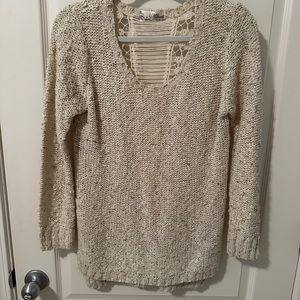 Cream sweater with detail